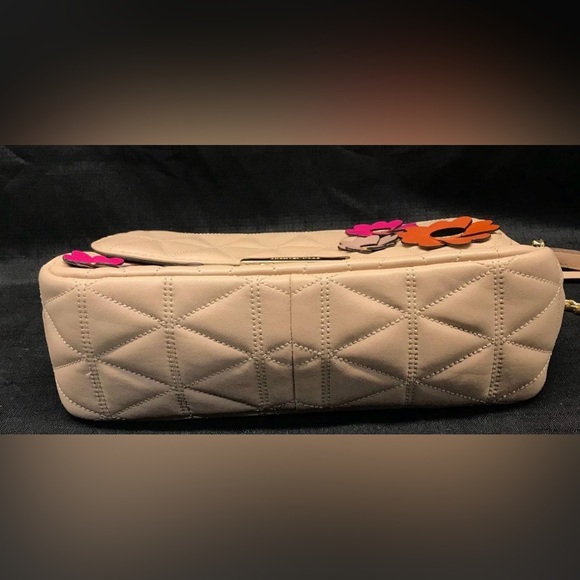 Michael Kors Leather NWOT 
Flora Applique Sloan Shoulder
Bag in Oyster sold - Picture 8 of 9